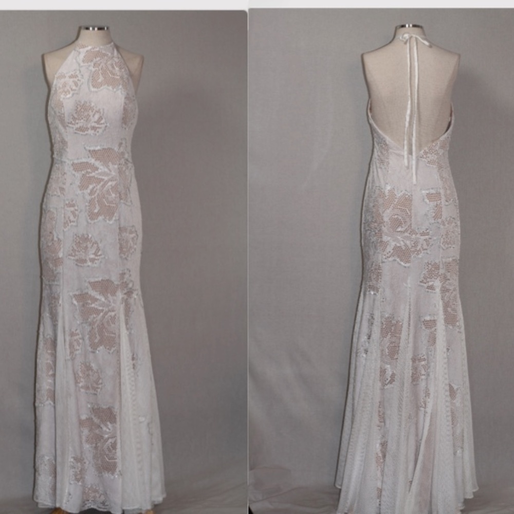 Terani Couture Ivory/Nude Gown